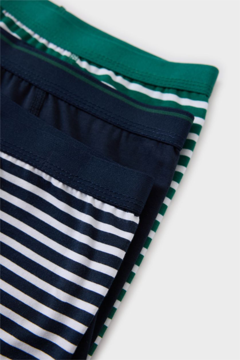 Young Boys - Teen Boys NAVY Boy Striped 3 Piece Boxers
