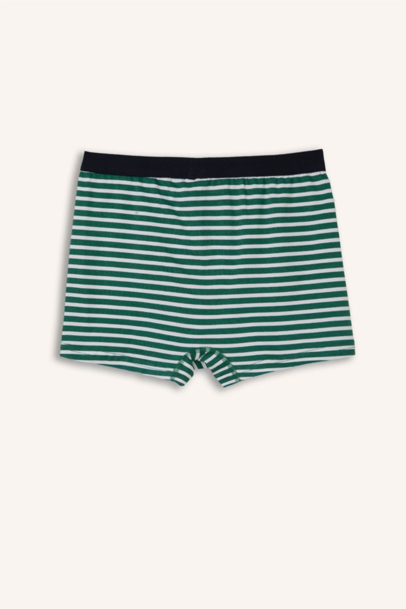 Erkek Çocuk - Genç Erkek Lacivert Çizgili 3'lü Boxer Set Erkek Çocuk