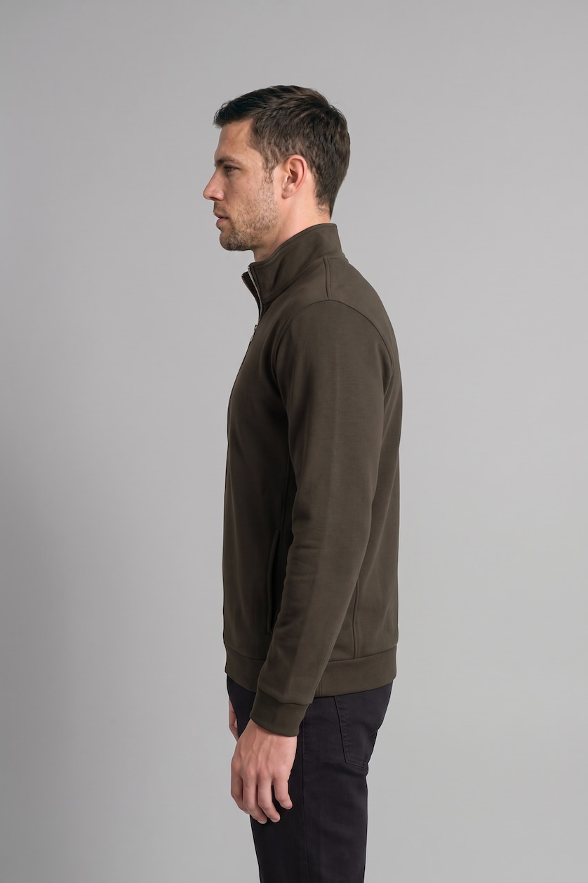 Erkek Haki Ultra Yumuşak Regular Fıt Basic Sweatshirt