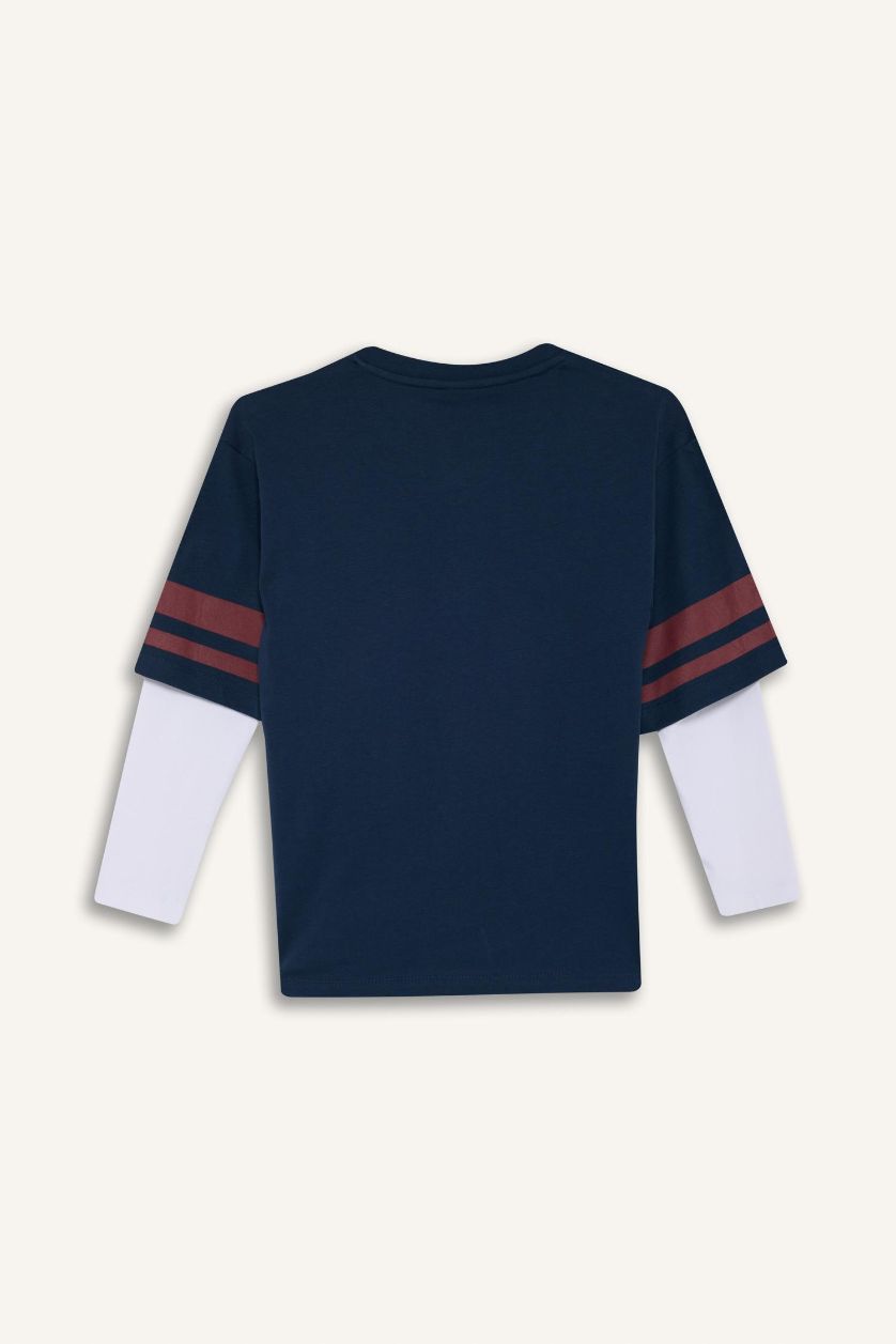 أولاد كحلي تيشيرت ولادي ردن طويل اوفر سايز بياخة V