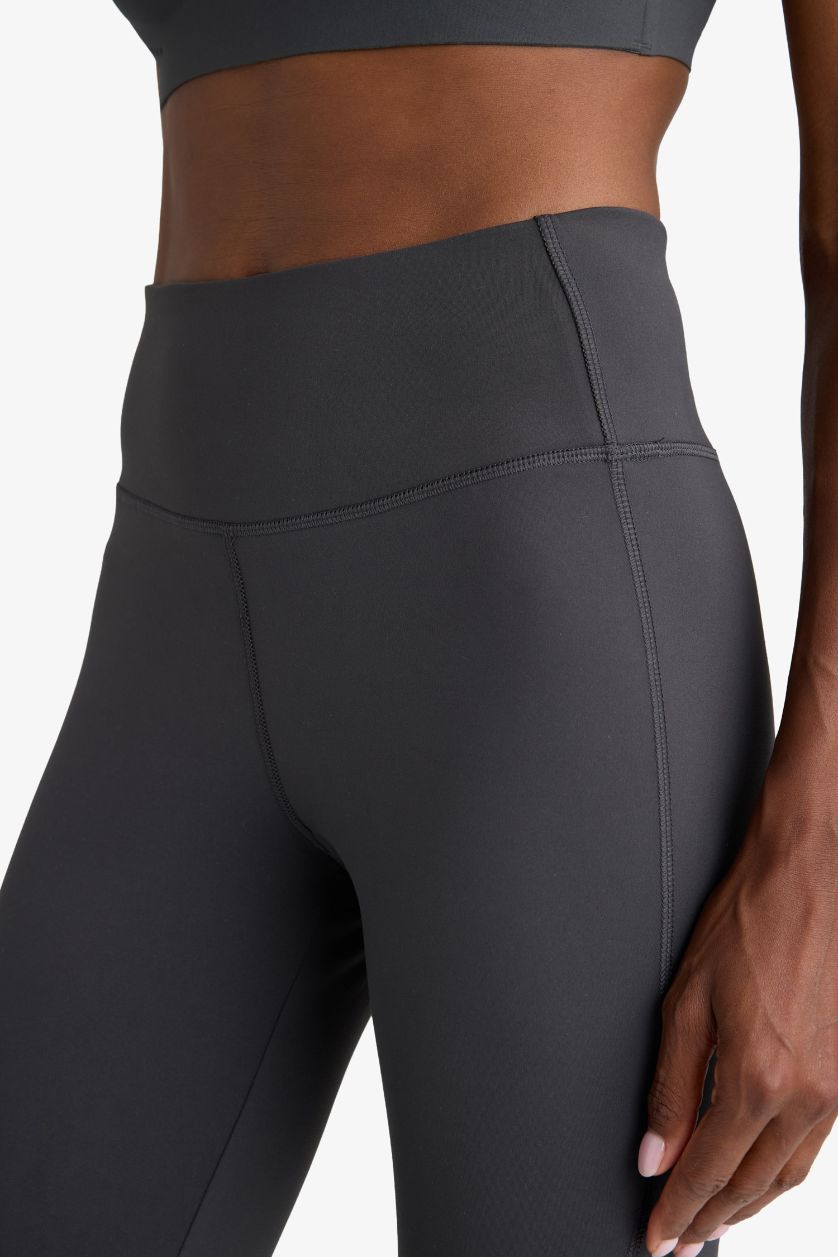 Kadın Antrasit Toparlayıcı Yüksek Bel Soft Touch Premium Sporcu Tayt