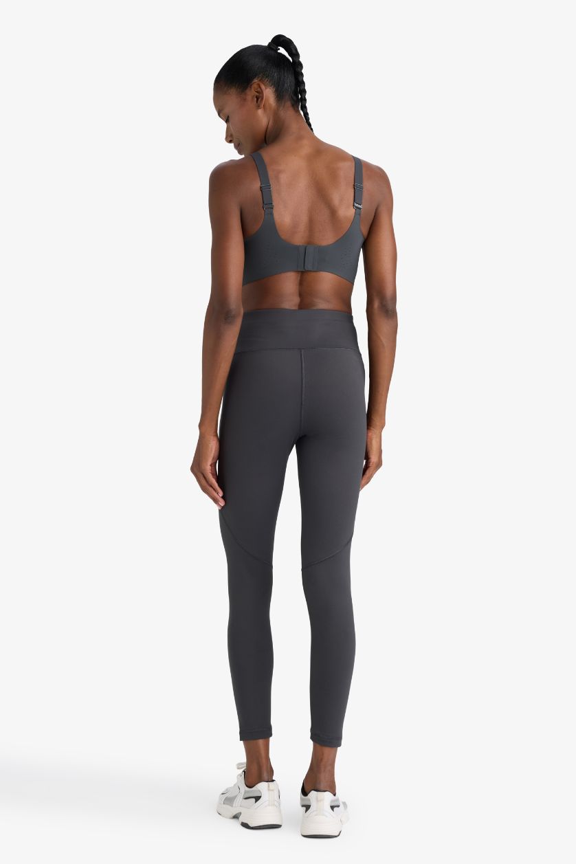 Kadın Antrasit Toparlayıcı Yüksek Bel Soft Touch Premium Sporcu Tayt