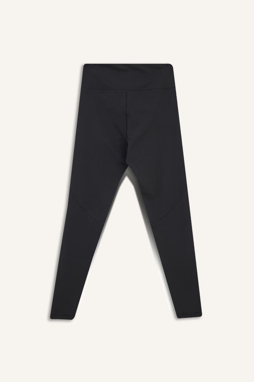 Kadın Antrasit Toparlayıcı Yüksek Bel Soft Touch Premium Sporcu Tayt