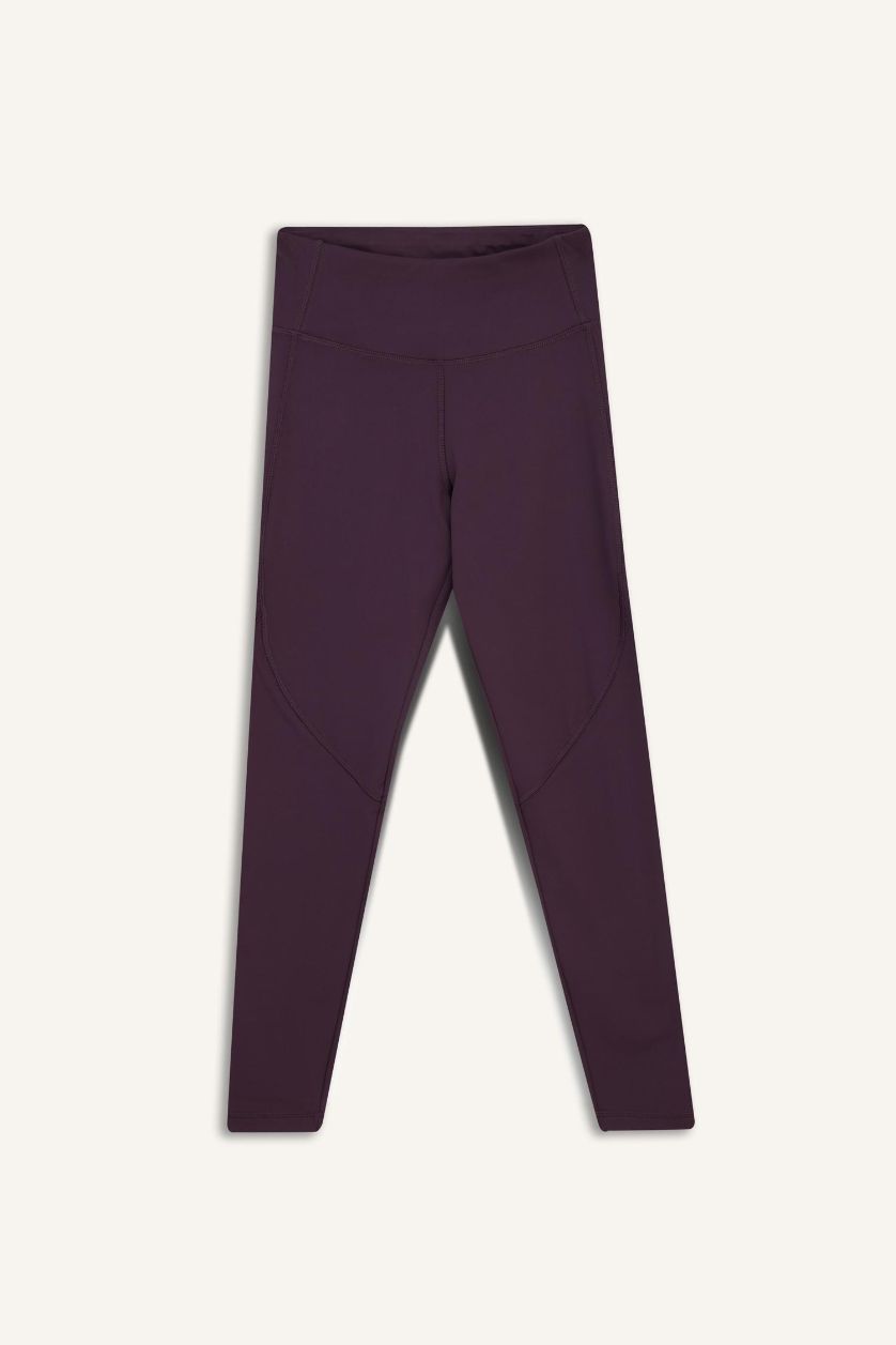 WOMAN Dark Bordeaux DeFactoFit High Waist Soft Touch Premium Leggings