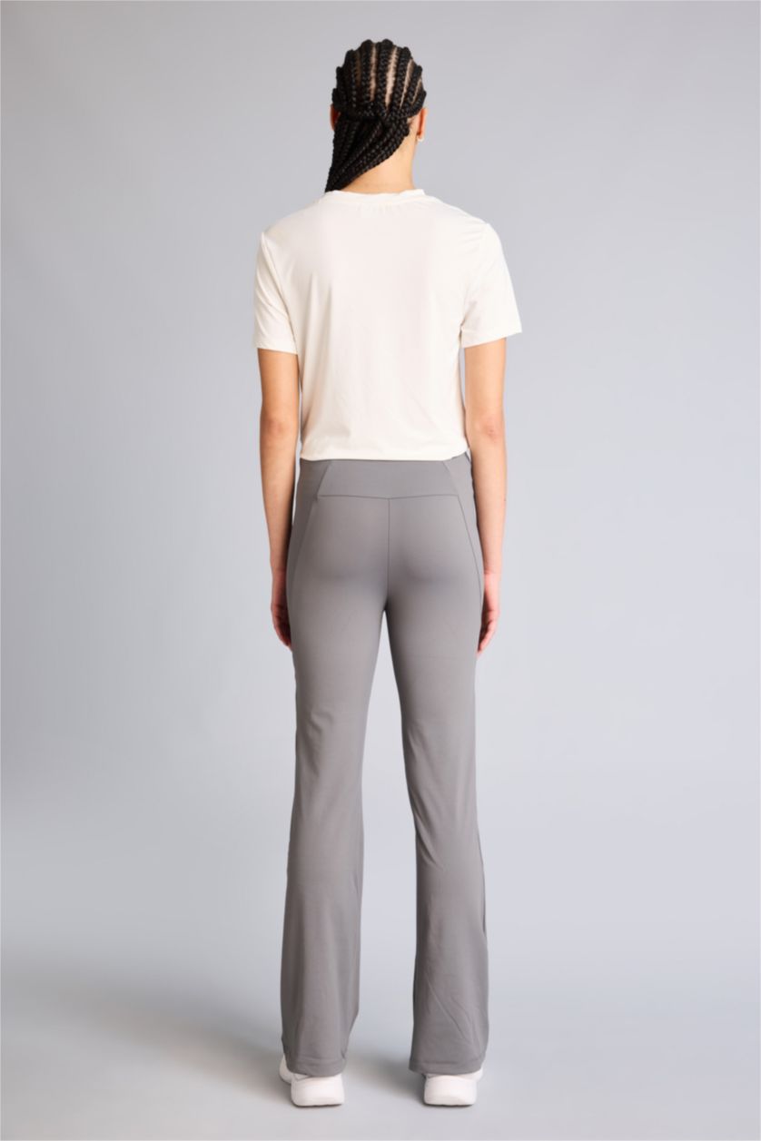 حريمي أنثرا فاتح بنطلون فلير فيت برجل شارلستون بريميوم ملمس ناعم من DeFactoFit