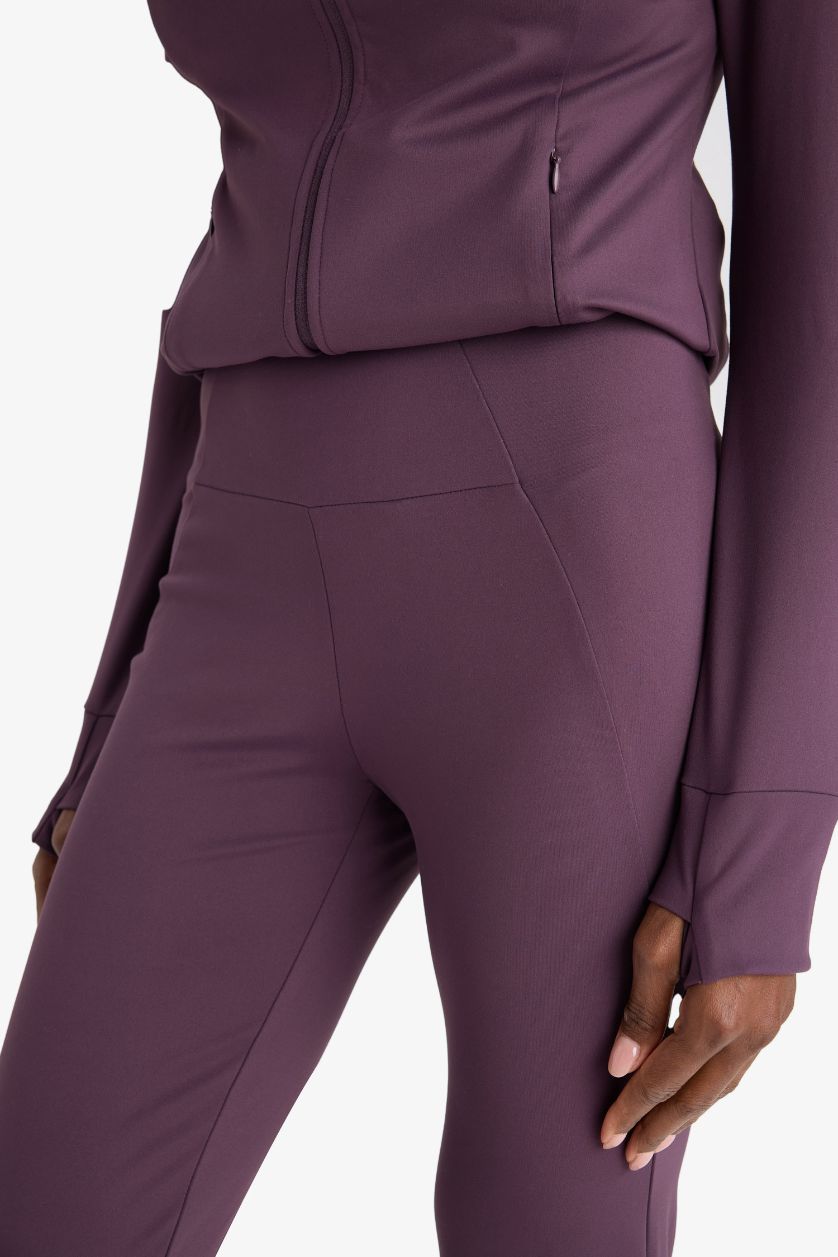WOMAN Dark Bordeaux DeFactoFit Flare Fit Soft Touch Premium Sports Pants