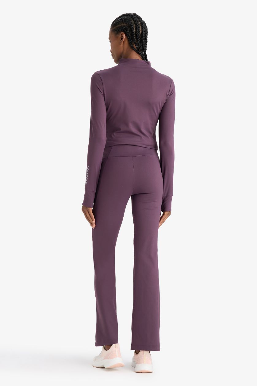 WOMAN Dark Bordeaux DeFactoFit Flare Fit Soft Touch Premium Sports Pants