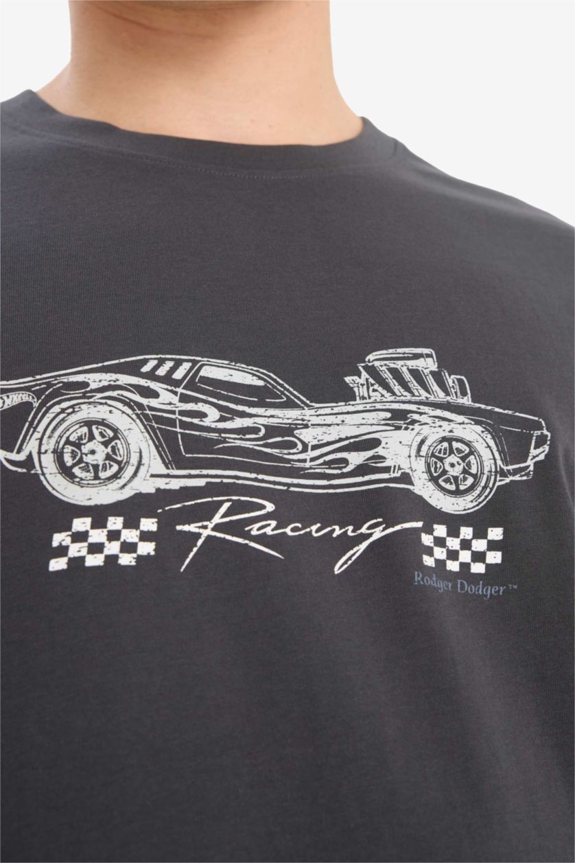 MAN Anthracite Hot Wheels Regular Fit Short Sleeve T-Shirt