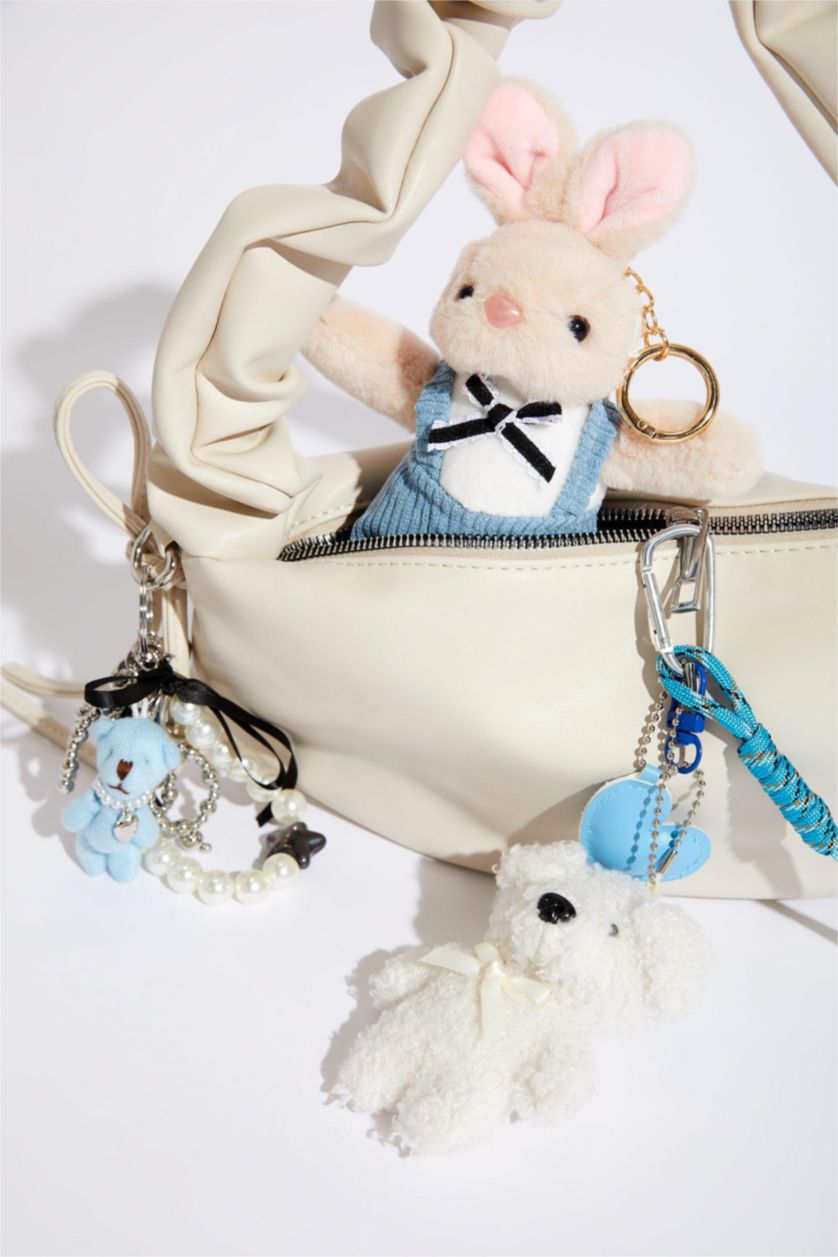Kadın Karma Kadın Tavşan Charm Anahtarlık