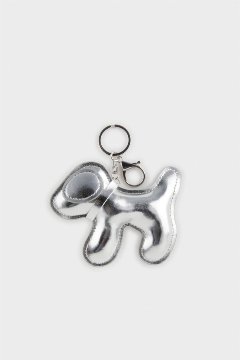 Kadın Gümüş Kadın Gümüş Köpekli Charm Anahtarlık