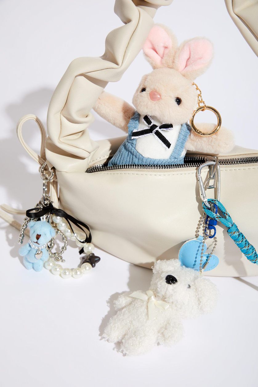 Kadın Karma Kadın Ayıcıklı İncili Charm Anahtarlık