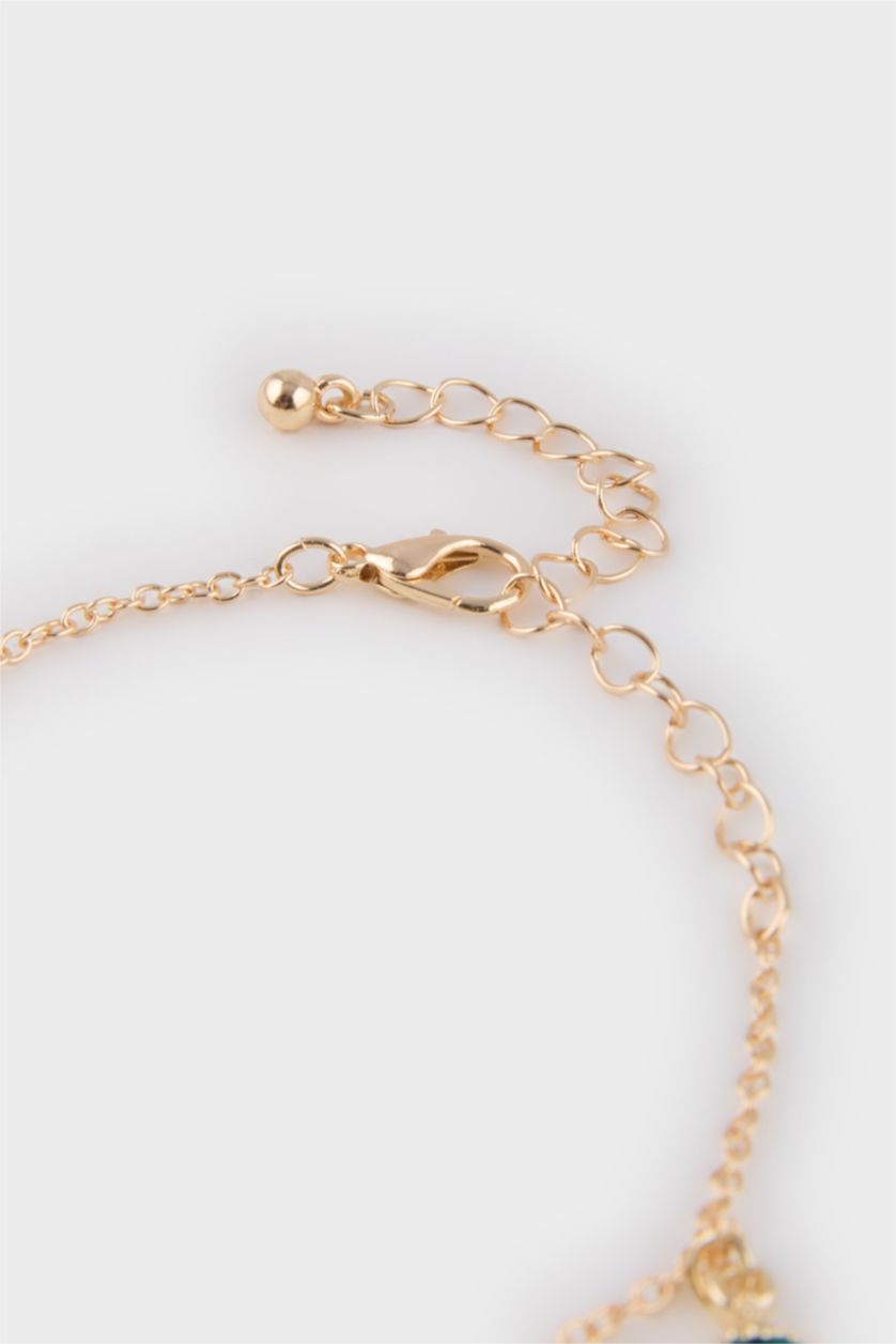 WOMAN MIXED Woman Dangle Floral Gold Bracelet