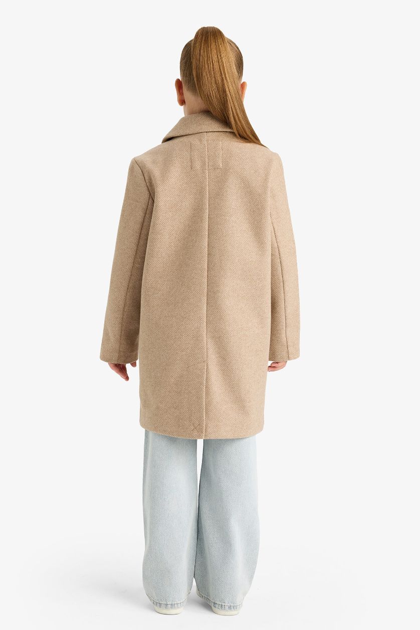 بناتي بيج فاتح بالطو جوخ بناتي بياقة بليزر