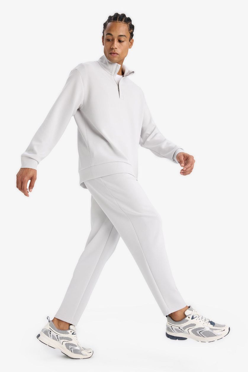 Man Light Grey Standard Fit modal Jogger