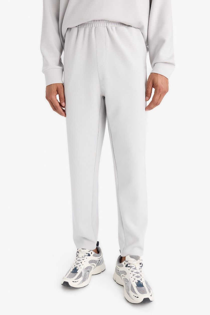 Man Light Grey Standard Fit modal Jogger