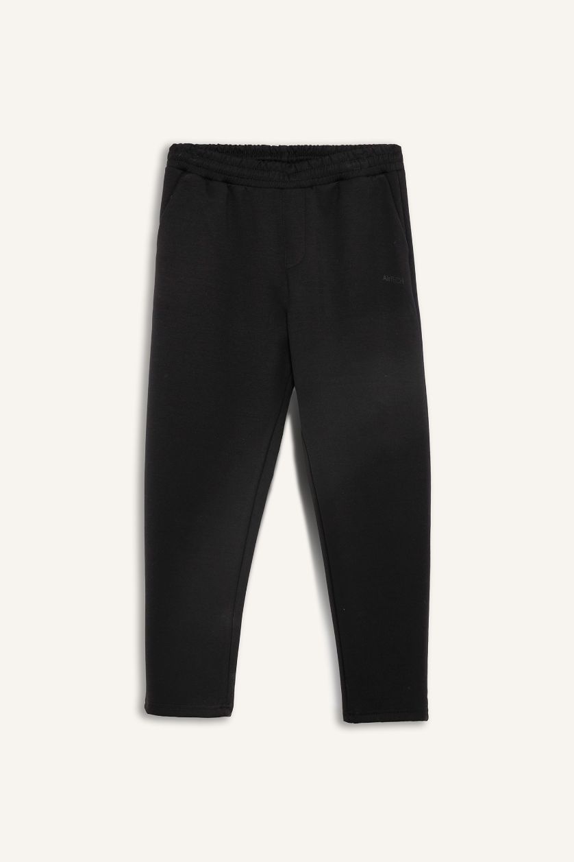 Man Black Standard Fit Standard Leg Modal Joggers