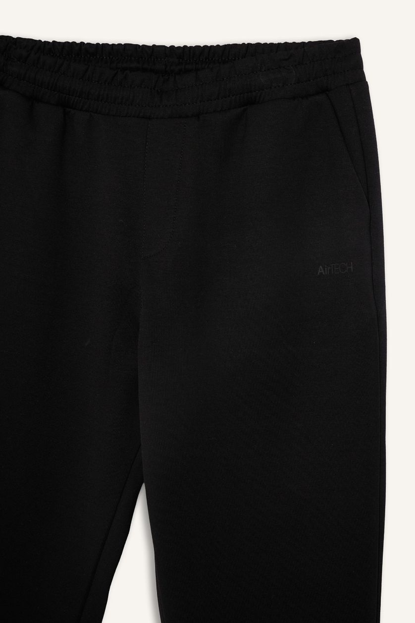 Man Black Standard Fit Standard Leg Modal Joggers