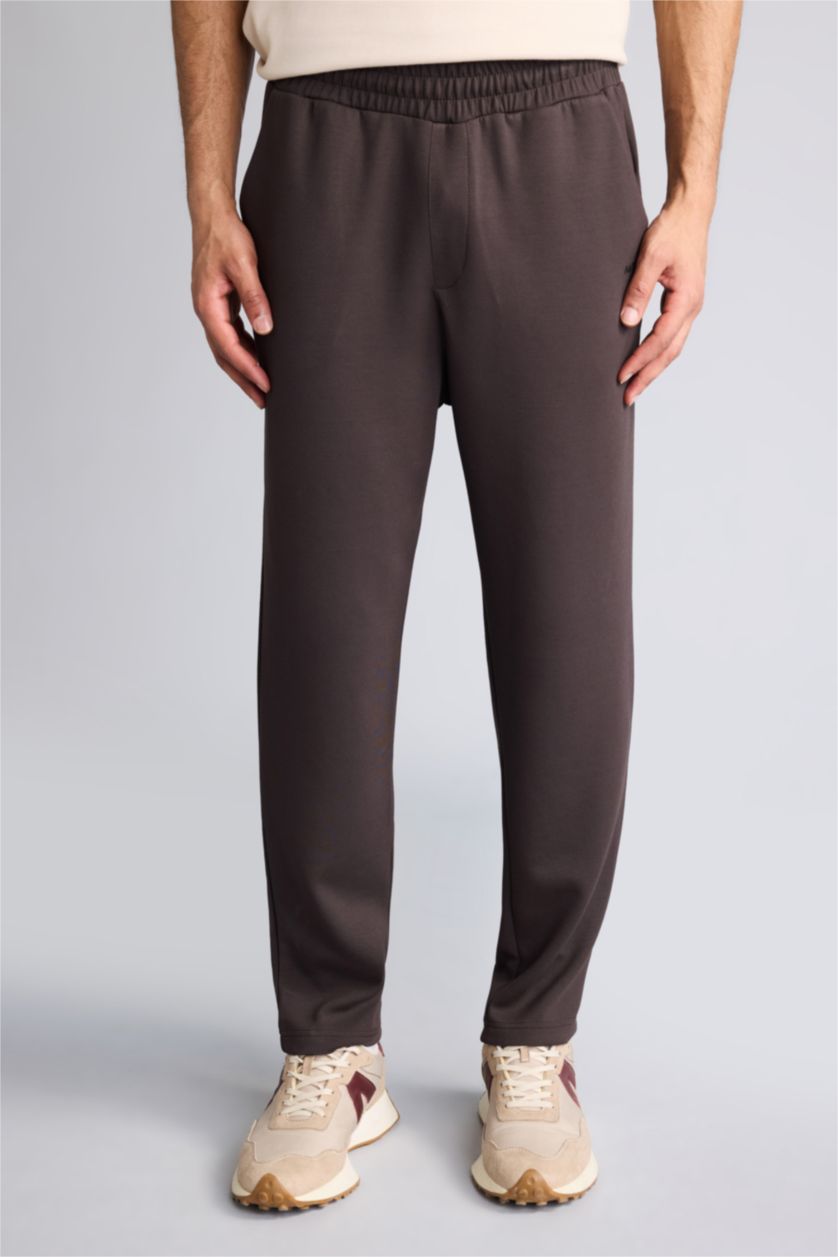Man Brown Standard Fit modal Jogger