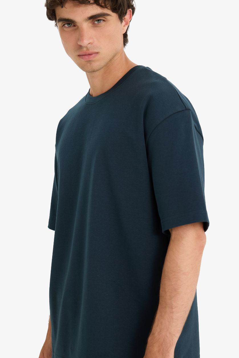 MAN NAVY Oversize Fit Crew Neck Short Sleeve T-Shirt