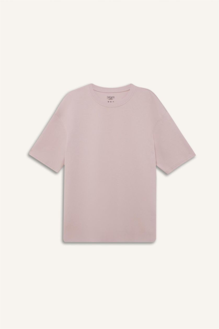 Erkek Lila Nefes Alabilen Oversize Tişört