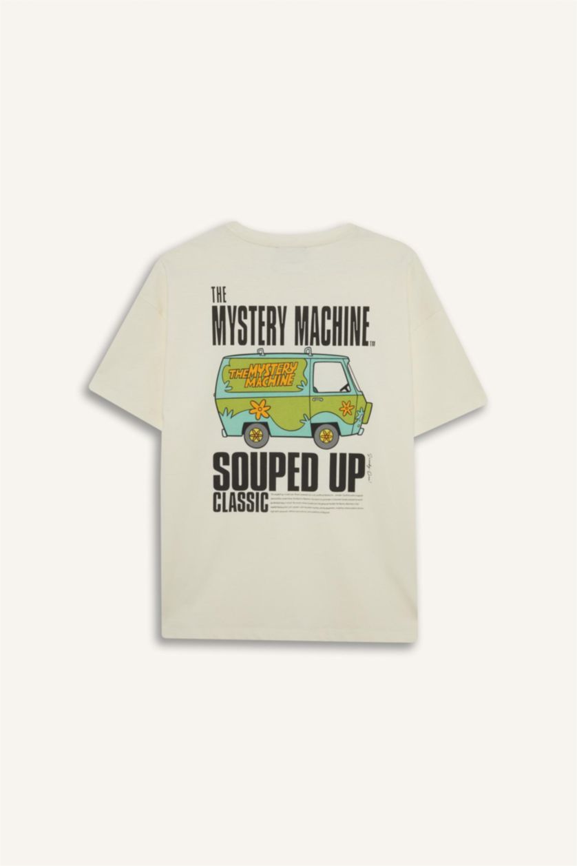 Әйелдерге экру Coool Scooby Doo оверсайз, свободный крой, круглый вырез, футболка с принтом, короткий рукав