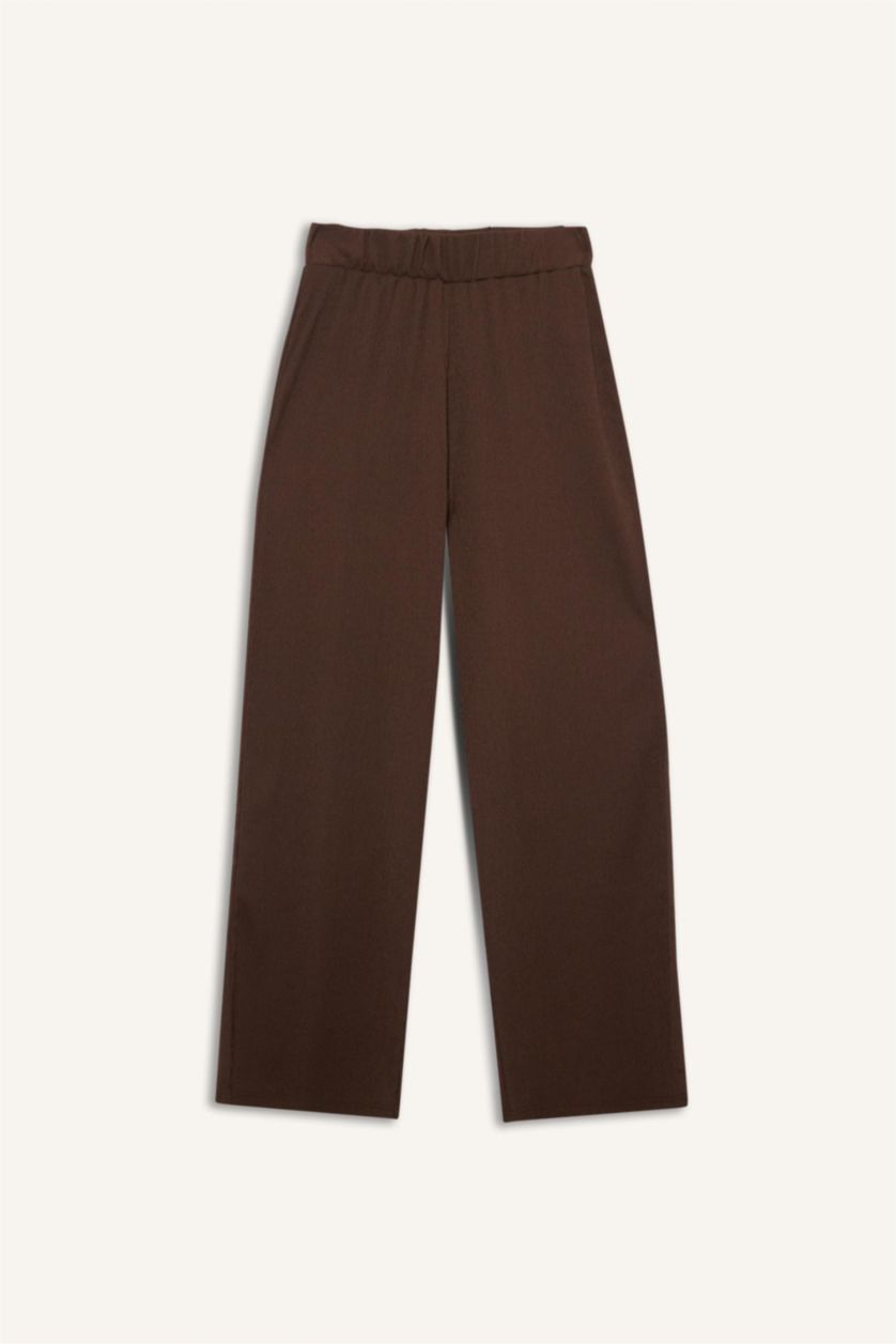 Әйелдерге Қоңыр кең аяқ кресс матасы Шалбар