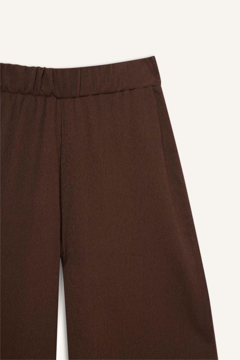 Әйелдерге Қоңыр кең аяқ кресс матасы Шалбар