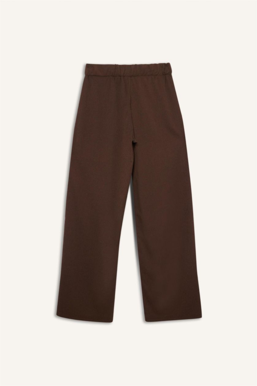 Әйелдерге Қоңыр кең аяқ кресс матасы Шалбар