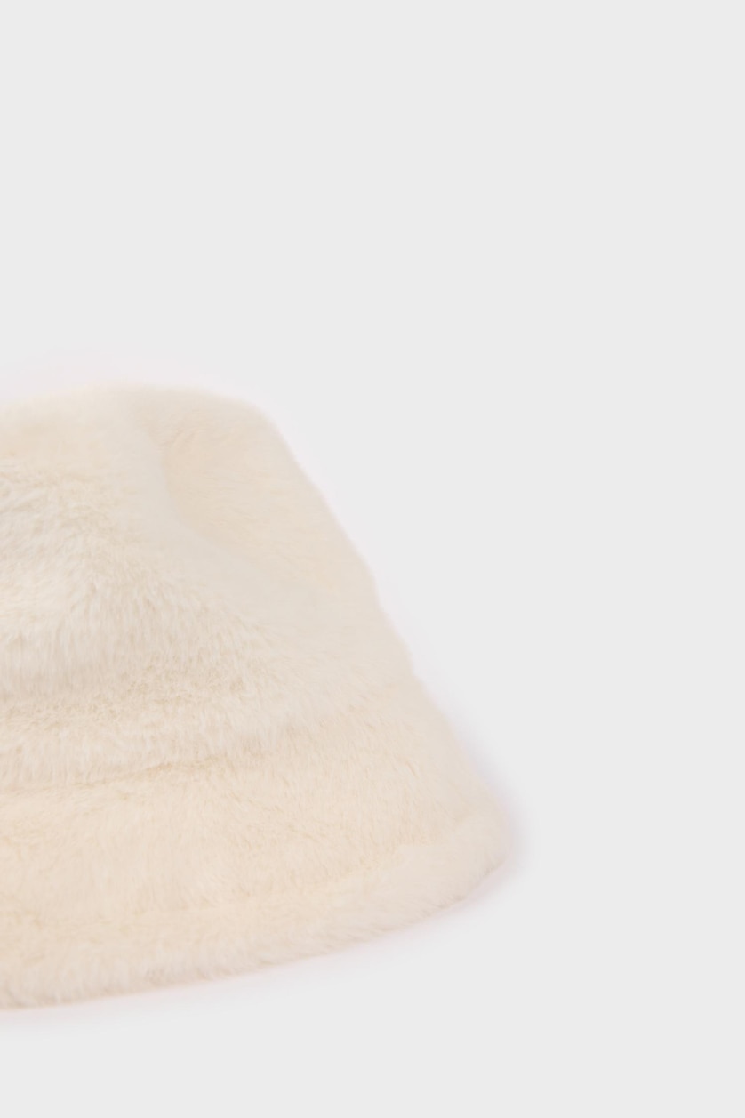 Women White Woman Cotton Bucket Hat