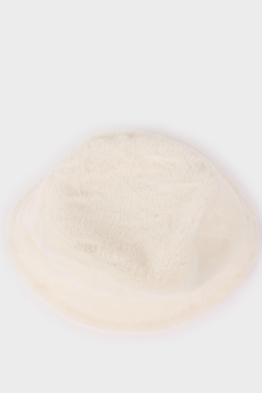 Women White Woman Cotton Bucket Hat