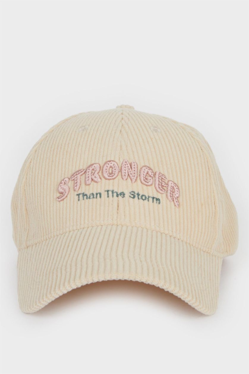 Kadın Kahve Kadın Pamuklu Cap Şapka