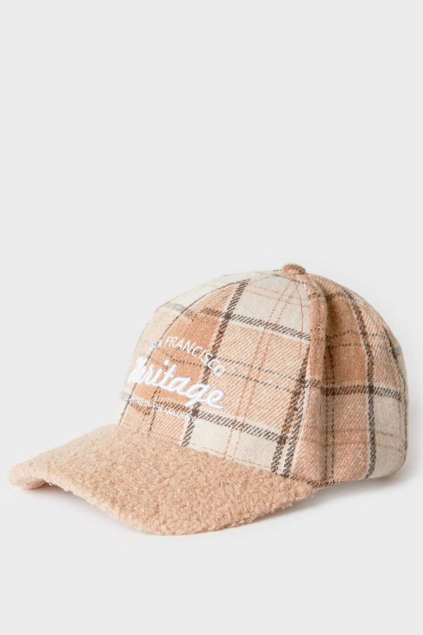 Kadın Kahve Kadın Pamuklu Cap Şapka