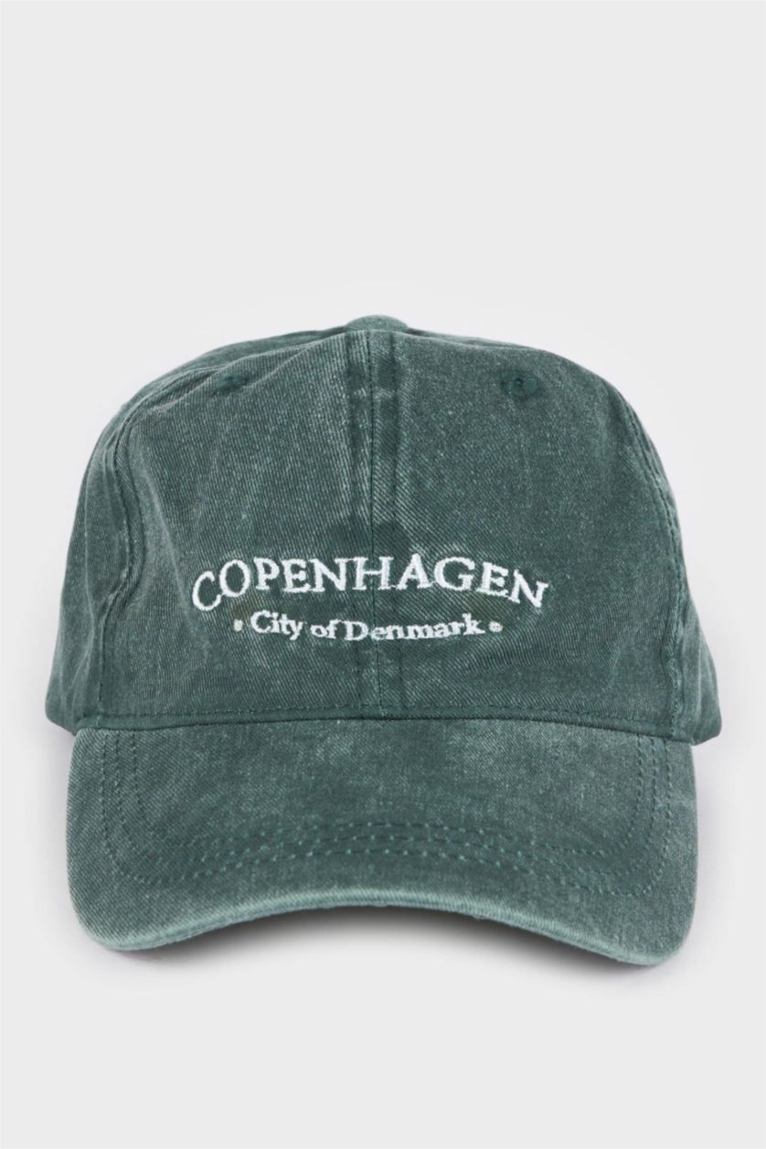 HOMME Vert Casquette en coton pour homme