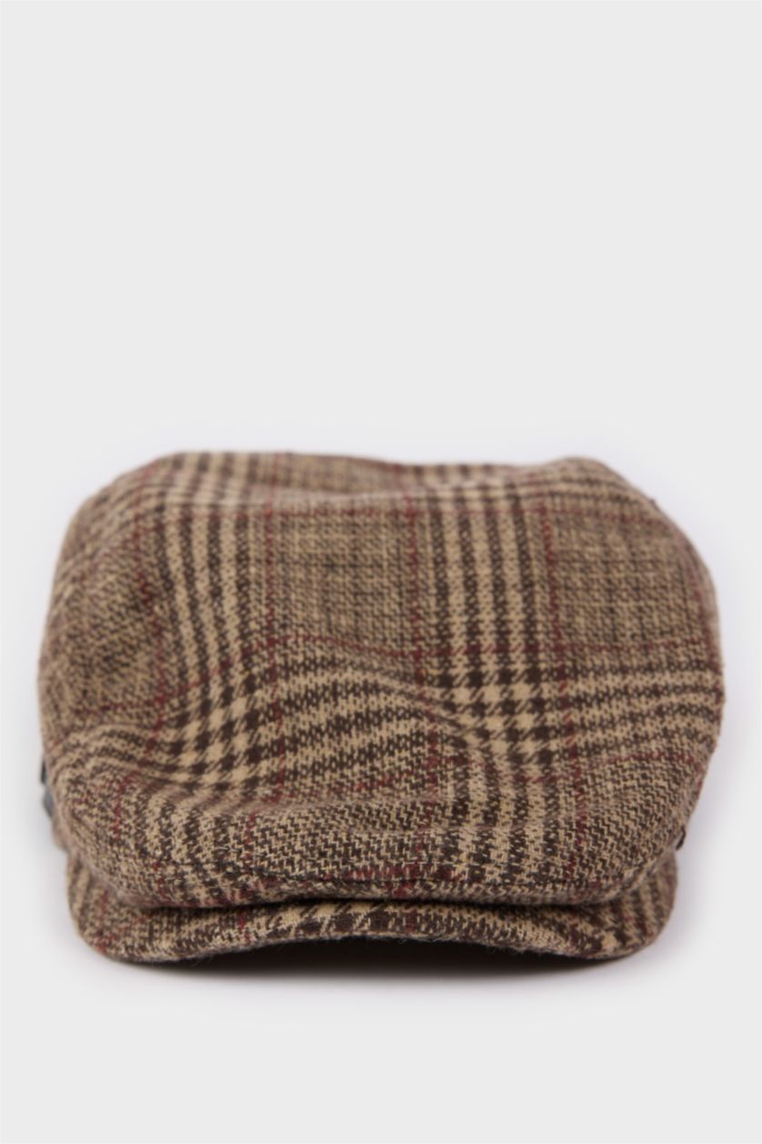 Erkek Kahve Erkek Pamuklu Kasket Şapka