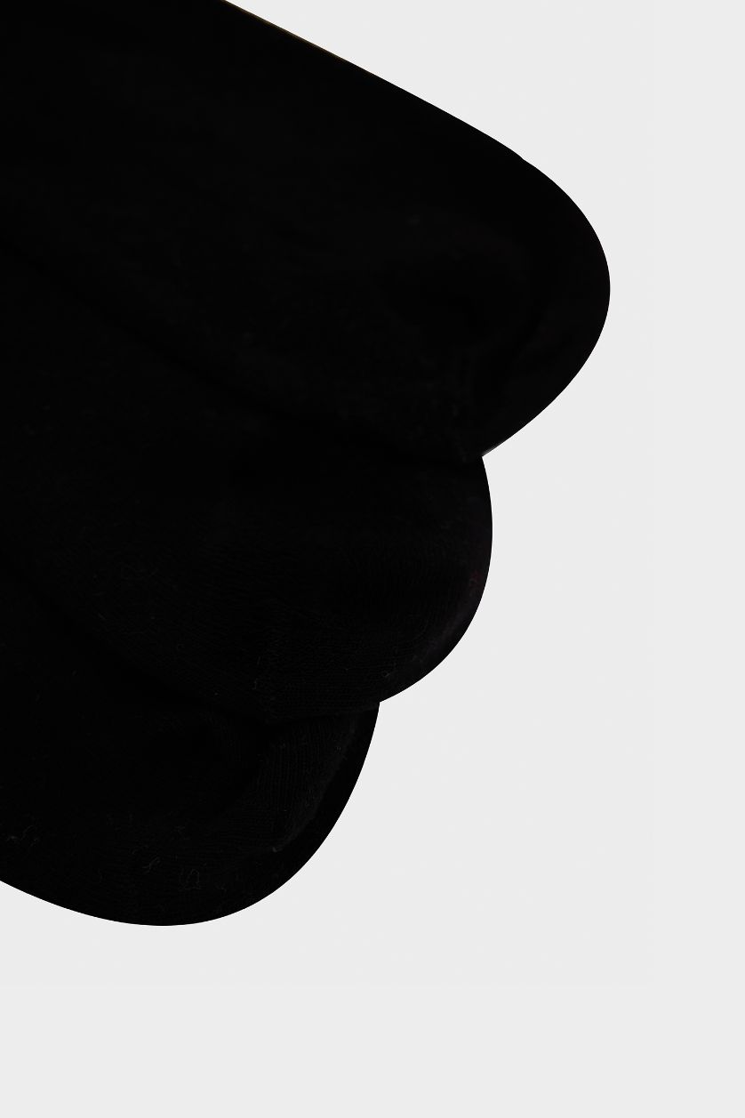 رجالي أسود شرابات رجالي قطن قصيرة - 3 قطع