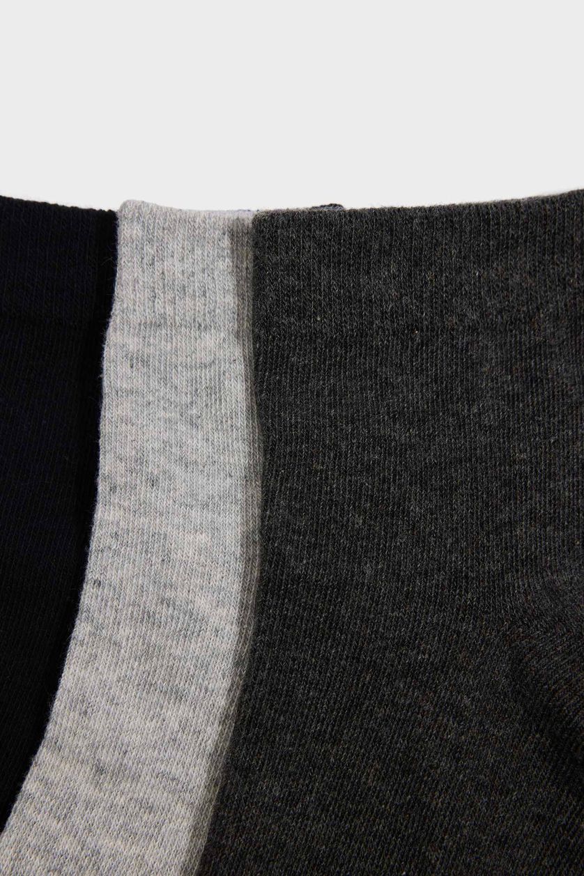 Erkek Karma Erkek 3'lü Pamuklu Soket Çorap