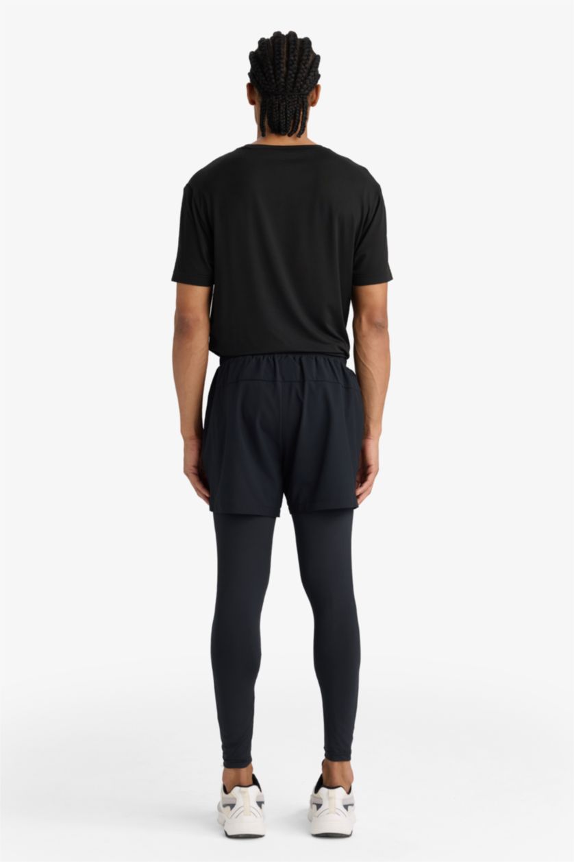 رجال أسود شورت رياضي سليم فيت من DeFactoFit