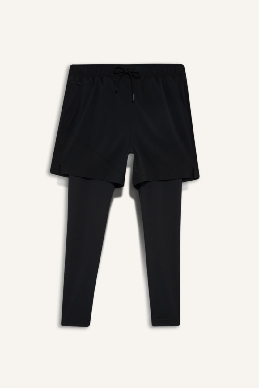 رجال أسود شورت رياضي سليم فيت من DeFactoFit