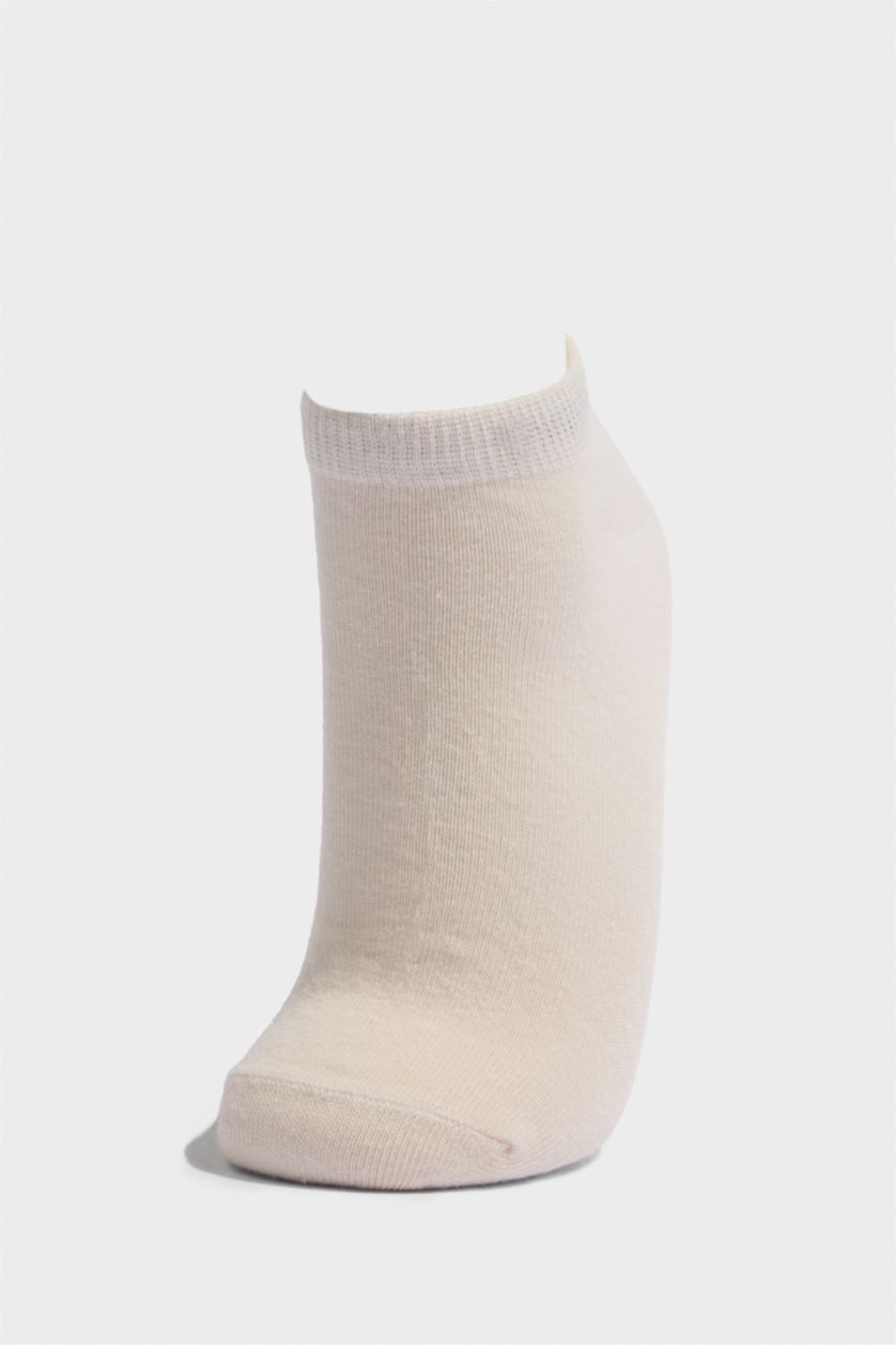 Kadın Kahve Kadın 7'li Pamuklu Patik Çorap