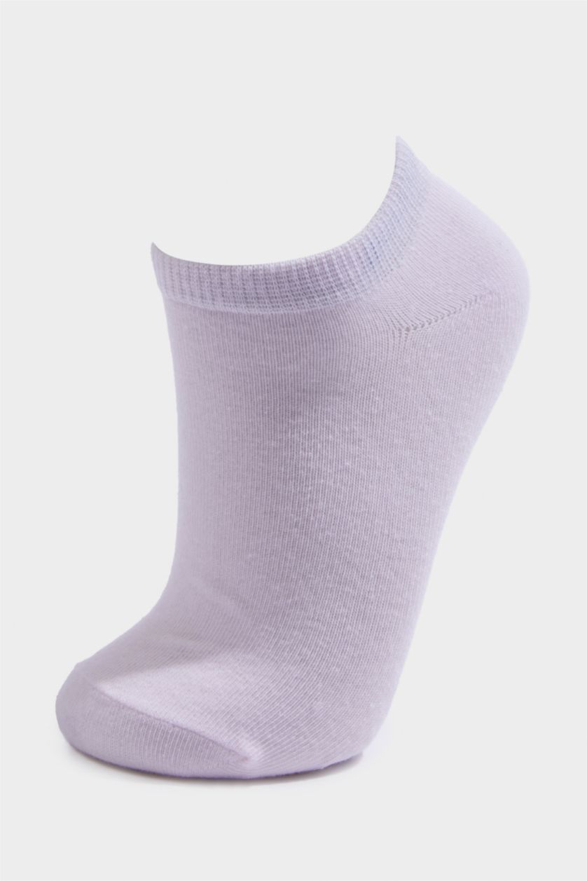 FEMME Violet Lot de 7 Chaussettes invisibles en coton pour femme