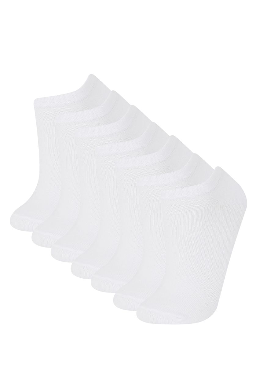 Woman White Woman 7 piece Short Socks