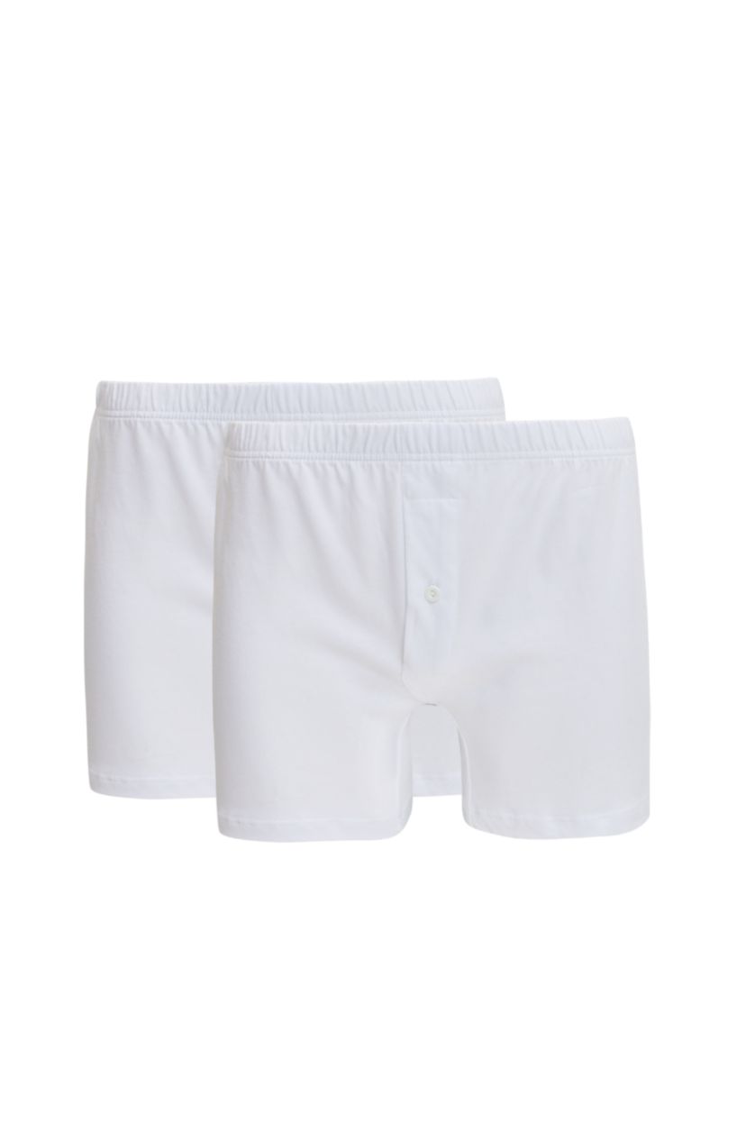 Erkek Beyaz Boxer 2'li İç Çamaşırı