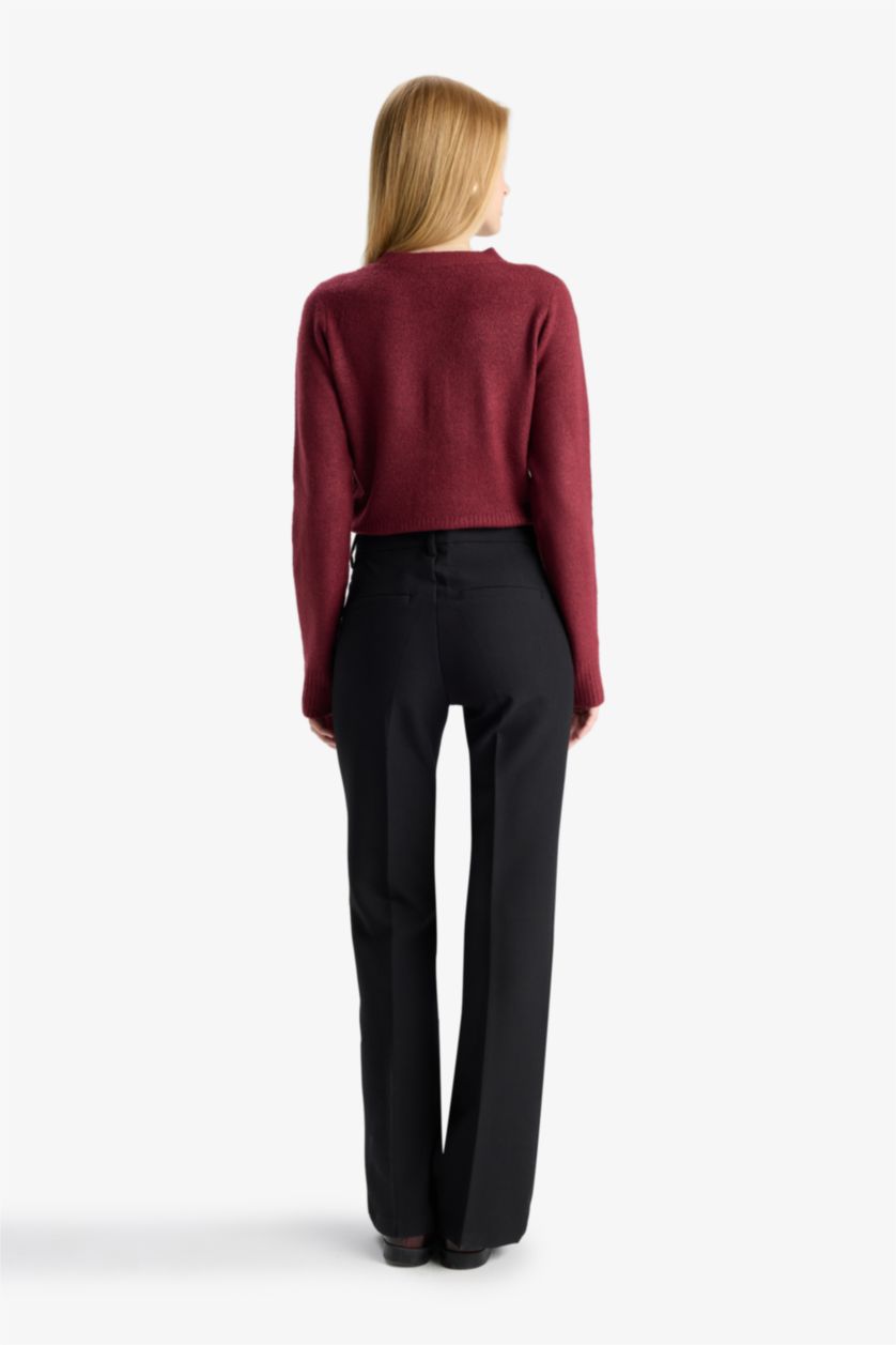 Женщины Черный Брюки Coool Flare Fit с нормальной талией