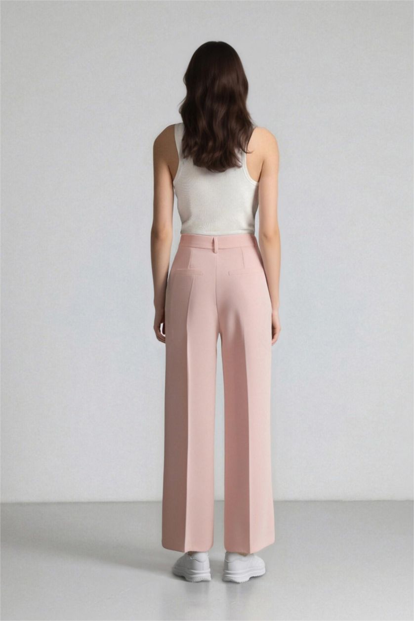 WOMAN Light Pink High Waist Wide Leg Trousers