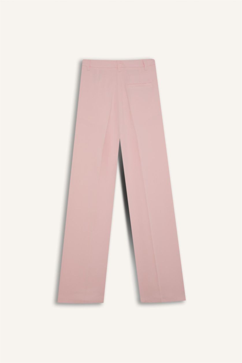 WOMAN Light Pink High Waist Wide Leg Trousers
