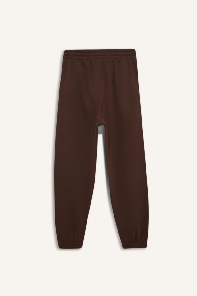 Әйелдерге Қоңыр жоггер-стандарт пішім слоган 3 көтерілген жіп Шалбар