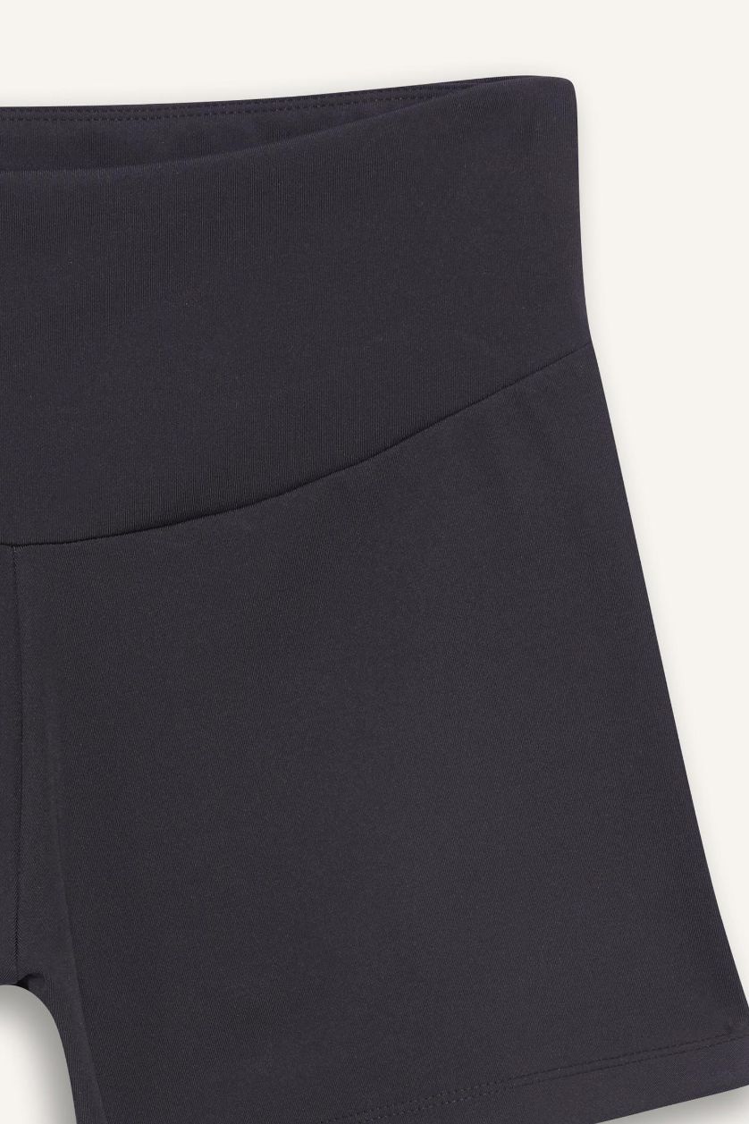 Kadın Siyah Beli Saran Sporcu Tayt