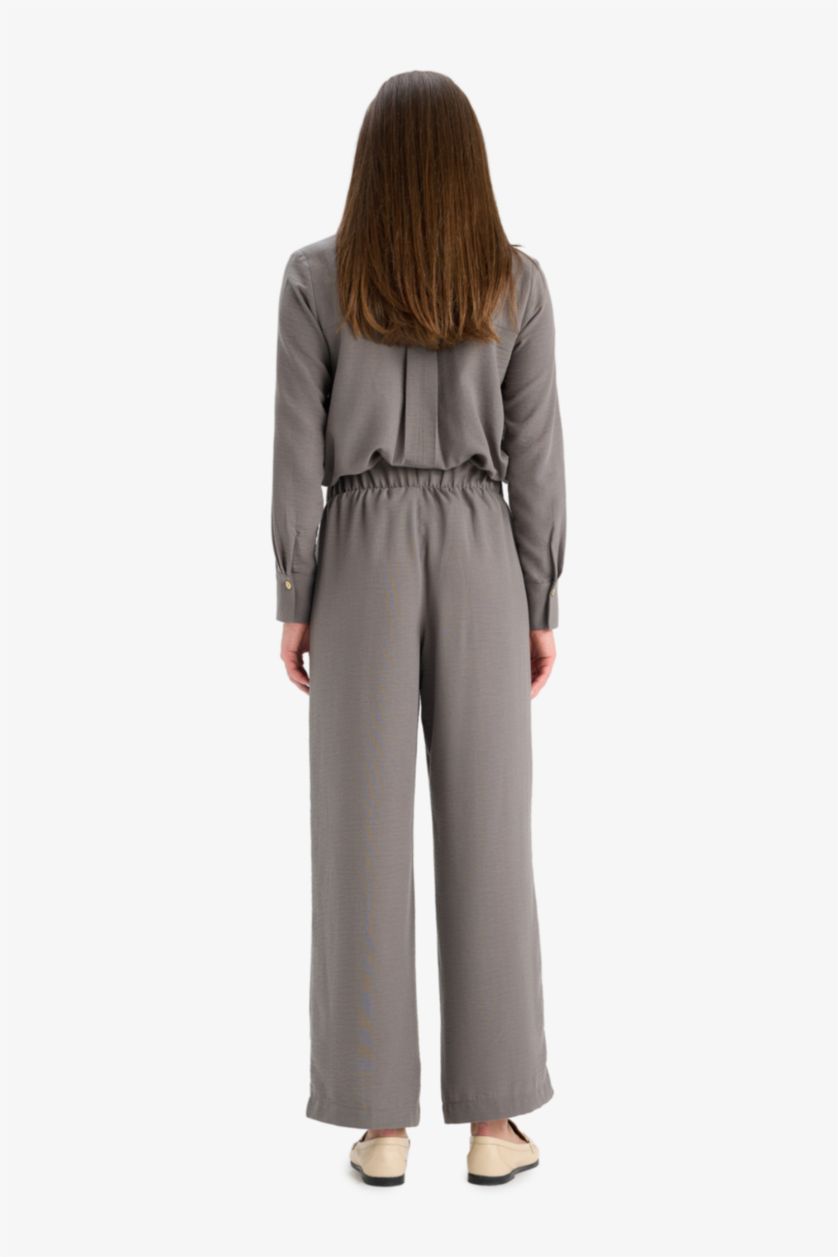 Woman Anthracite Regular Fit aerobics Regular Hem Trousers