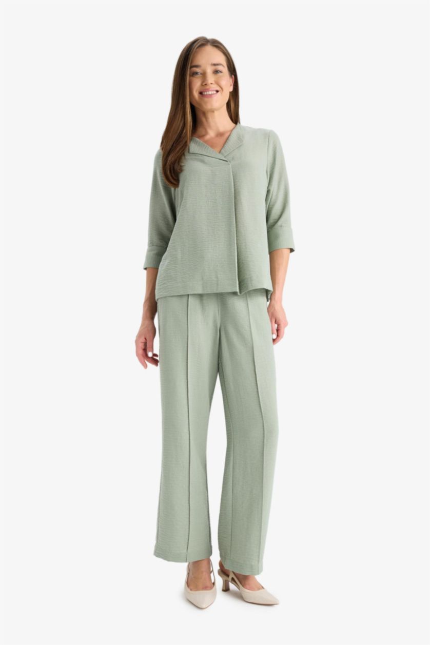 WOMAN Mint Regular Fit aerobics Regular Hem Trousers