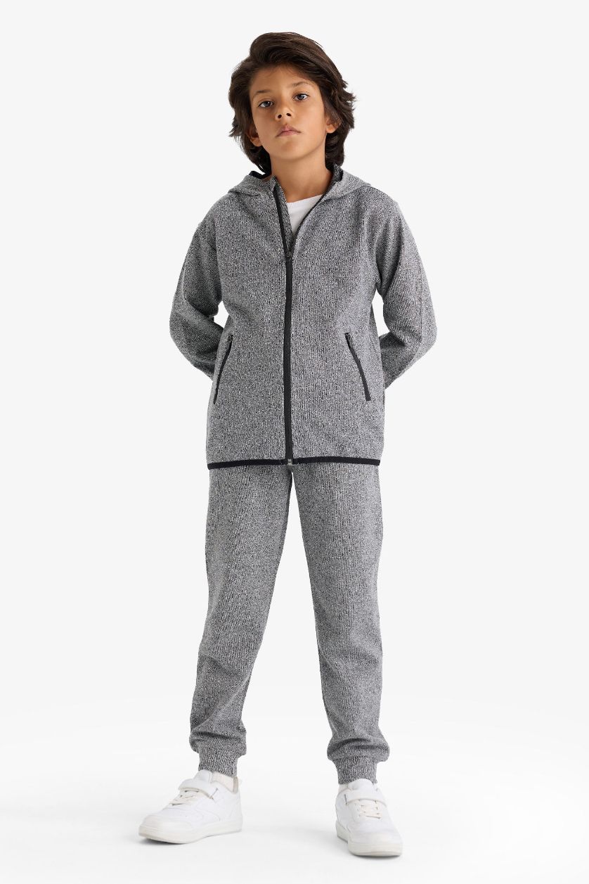 Boys & Teens Anthracite Melange Boy Elastic Waist Jogger Sweatpants